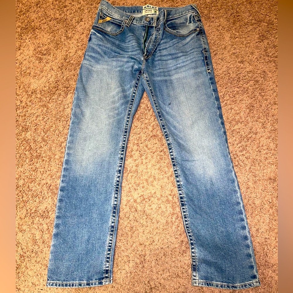 Ariat Men’s M1 Vintage Stretch Brandtley Stackable Straight Leg Jeans